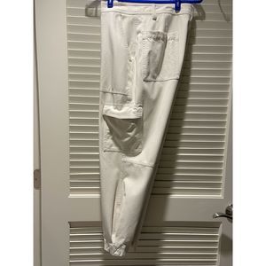 Banana Republic Winter White High Rise Cargo Pants